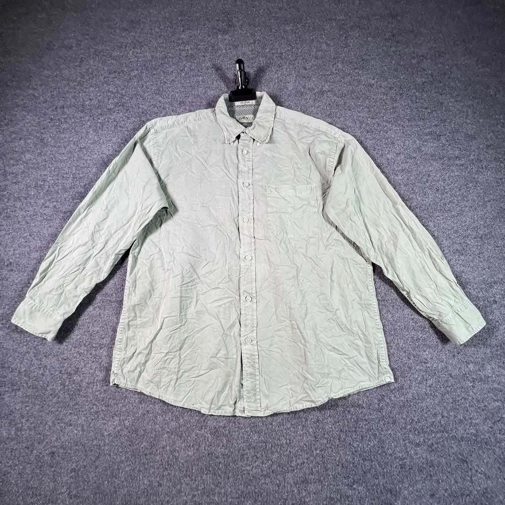 Orvis Button Down Shirt Mens XL Gray Cotton Outdoor Fishing 3L56 65-7473